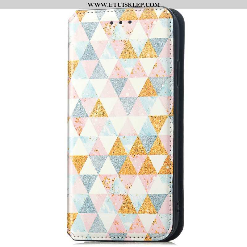 Etui Folio do iPhone 15 Pro Wykres Caseneo